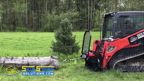 winch mount for skid steer|skid steer logging winch.